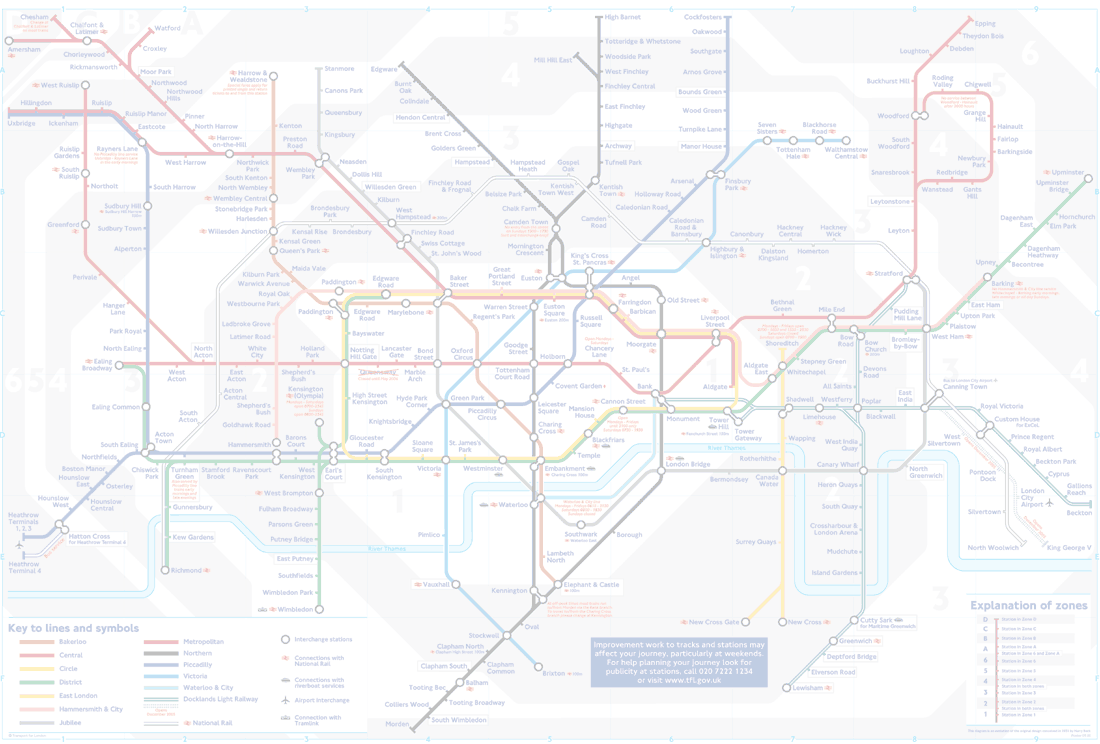 Akademiki w Londynie - lokalizacja na mapie